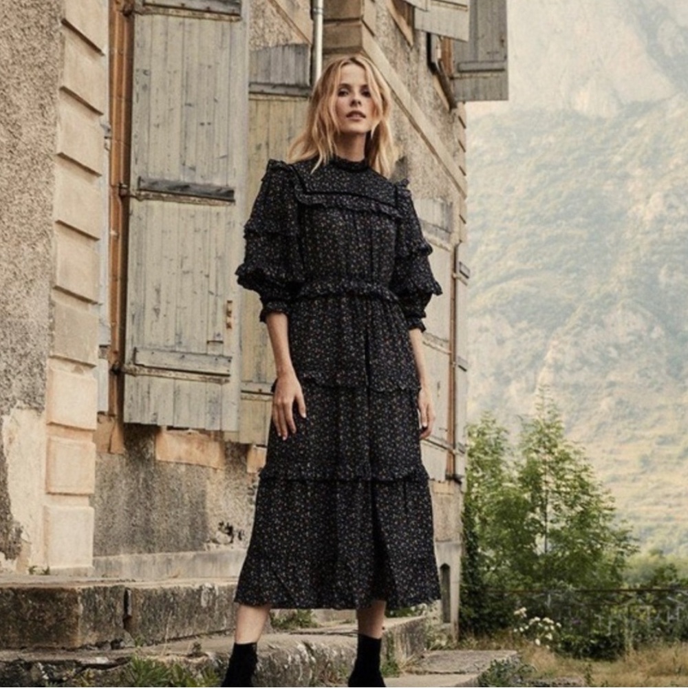 Doen Clay Dress in Black Mafia size small